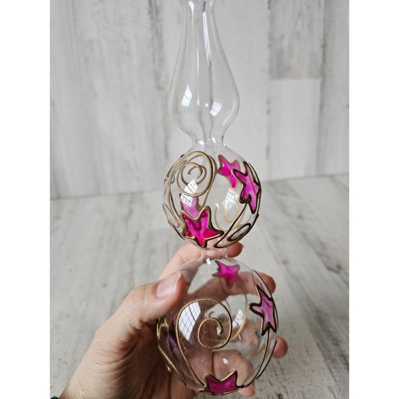 Star glass tree topper gold pink blue Xmas tree - Picture 3 of 11